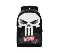ZAINO SCOLASTICO KARACTERMANIA Marvel Punisher Skull 22 l Impermeabile con tasca per Laptop