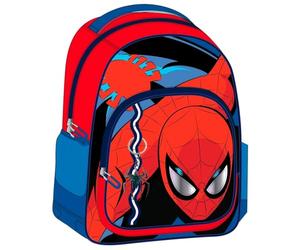 Zaino scolastico medio Spider-Man per bambino, 42 cm, licenza ufficiale Marvel, poliestere resistente, doppio scomparto con tasca frontale e laterali in rete, ideale per la scuola e il ritorno a