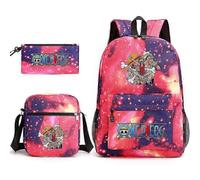 Zaino scolastico One Piece, astuccio portapenne, borsa a tracolla, set da 3 pezzi _59