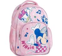 Zaino scolastico originale Disney Minnie Mouse con design rosa | Zaino grande Minnie Mouse per bambine in età prescolare e elementare - Resistente e leggero