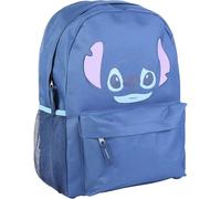 Disney Zaino scolastico Lilo & Stitch – 2 scomparti, schienale ergonomico, azzurro 30x41x14 cm