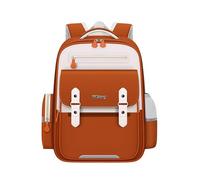 Zaino scolastico per bambini Cloud Glow in the Dark per ragazzi e ragazze dalla 1 alla 6 classe, zaino leggero con spallacci e cintura per ragazze dai 5 ai 17 anni (Brown, M)