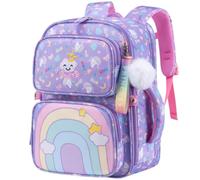 Zaino scolastico per bambini e ragazze, zaino per la scuola primaria arcobaleno borsa per libri zaino in nylon impermeabile zaino casual 5-12 anni