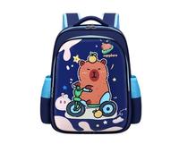 Zaino scolastico per bambini, zaino scolastico per bambini Capybara, zaino scolastico impermeabile per cartoni animati fresco e carino, tre misure tra cui scegliere,Blu,Medium
