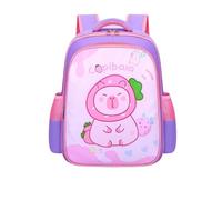 Zaino scolastico per bambini, zaino scolastico per bambini Capybara, zaino scolastico impermeabile per cartoni animati fresco e carino, tre misure tra cui scegliere,Viola,Medium