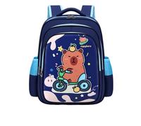 Zaino scolastico per bambini, zaino scolastico per bambini Capybara, zaino scolastico impermeabile per cartoni animati fresco e carino, tre misure tra cui scegliere,Blu,Large