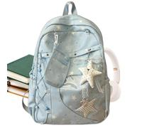 Zaino scolastico per ragazze, leggero, alla , impermeabile, con | Zaino da scuola per bambini, donne, studenti, scuola, università, palestra, attività all'aperto, weekender