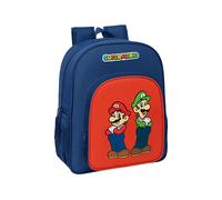 SUPER MARIO MAMMA MIA - Zaino scuola bambino, zaino per bambini, adattabile a carrozzina, ideale per bambini in età scolastica, comodo e versatile, qualità e resistenza, 32 x 12 x 38 cm