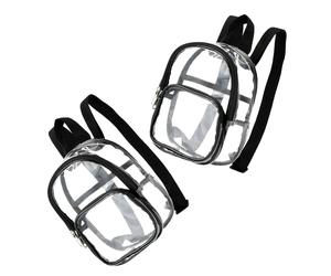 Zaino scolastico trasparente da 2 pezzi: mini zaino trasparente per bambini