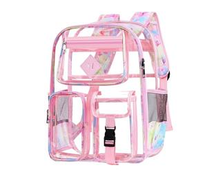 Zaino Scolastico Trasparente Grande Capacità Leggero e Durevole per Studenti di Tutti i Livelli (One Size)