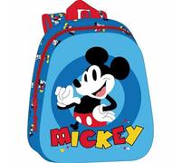 Safta MICKEY MOUSE - Zaino scolastico, con design 3D, adattabile al carrello, ideale per bambini di diverse età, comodo e versatile, qualità e resistenza, 27 x 10 x 33 cm, colore blu, blu, Estándar,