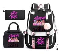 Zaino scuola anime KPop Demon Hunters - Zaino leggero per scuola e tempo libero astuccio, idea regalo per i fan, Stlye-3, 17Inch