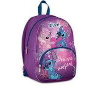 Seven Zainetto Scuola Stitch, Viola, 14 L, Monoscomparto, Tasca frontale, Tasca porta borraccia, Multifunzione, Asilo, Tempo libero, Viaggi, Bambina