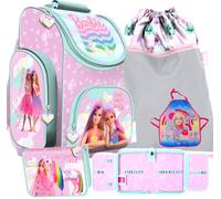 Zaino scuola BARBIE set BARBIE 4 pezzi zaino scuola set astuccio portapenne b...