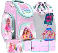 Zaino scuola BARBIE set BARBIE 5 pezzi zaino scuola set astuccio portapenne b...