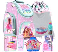 Zaino scuola BARBIE set BARBIE 7 pezzi zaino scuola set astuccio portapenne b...