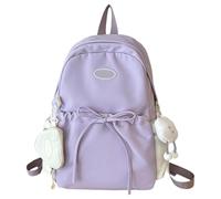 Zaino Scuola Elementare Bambina - Zaino da Donna con Fiocco Carino Elegante per La Scuola per Ragazze Leggero da Viaggio Casual per Laptop con Grande capacità (Purple One Size)