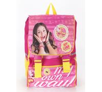 ZAINO SCUOLA ELEMENTARE SOY LUNA ESTENSIBILE CON TASCA FRONTALE 41CM