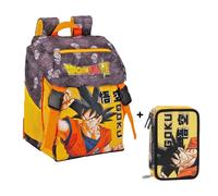 Zaino Scuola Estensibile Dragon Ball + Astuccio 3 zip