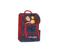 ZAINO SCUOLA ESTENSIBILE MASHA E ORSO BLUE
