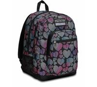 Zaino Scuola Seven Freethink - Nero, Rosa - Doppio scomparto con Porta di Ricarica USB - Ragazza