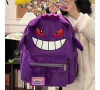 Zaino Scuola Grande Gengar Pokémon Peluche Kawaii Viola Nero idea Regalo 43 Cm