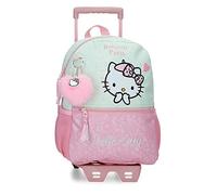 Zaino Scuola Hello Kitty Paris con Trolley Rosa 25x32x12 cm Poliestere 9,6L