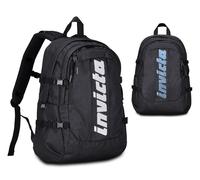 Zaino Scuola Invicta Act Plus Fibra Ottica Nero - 2025/2026 novità