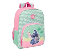 STITCH ICE CREAM - Zaino scuola per bambini, zaino per bambini, zaino per bambini, adattabile al carrello, ideale per bambini in età scolastica, comodo e versatile, qualità e resistenza, 33 x 14 x 42