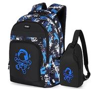Zaino Scuola Media Superiore Ragazzo Ragazzi, Zaini Scuola Elementare Bambini, Set Zainetto Casual, Buono per La Scuola e il Viaggio, 7 8 9 10 11 12 13 14 15 anni, Book Bags School Backpack Daypack