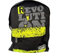 Zaino Scuola Modello Americano Evolution Bag+Tasca Pc Interna-Colore Nero/Giallo