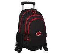 Zaino Scuola Naruto Cloud + Trolley Toybags con 4 Ruote Girevoli - Doppio Scomparto e Tasca Frontale - Tasche Laterali - Interno Foderato con Porta Computer - 19 × 31 × 42 cm - Toybags