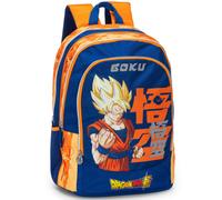 DRAGON BALL SUPER - Zaino Scuola Ufficiale Dragon Ball, 2 Ampi Vani, 1 Tasca Frontale, 2 Tasche Laterali in Rete, Spallacci Imbottiti, Retro e Fondo Termoformati, Chiusure a Zip, 32x43Hx23cm