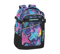 Franco Cosimo Panini Comix Zaino Organizzato con Sistema WBS Weight Balance 2.0, Multicolore, Spallacci Ergonomici Memory Foam