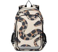 Zaino scuola per bambini per ragazze 8-12: borse leggere per college in colori assortiti Ball Python Minimalist