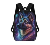 Zaino scuola per bambini stampato 3D Galactic Rhino Profile-5 con grande capacità, borsa da viaggio e libri, zaino alla moda, zaino casual per bambini, Style-15, 17"