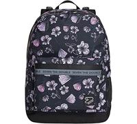 Zaino Scuola Reversibile Seven - The Double 2in1 - Nero, Rosa - Con Cuffie wireless e Pennarelli per lato personalizzabile - Ragazza
