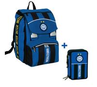 ZAINO SCUOLA SDOPPIABILE BIG INTER + ASTUCCIO 3 ZIP CON CORREDO INTER