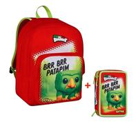 ZAINO SCUOLA SEVEN DOPPIO SCOMPARTO BRR BRR PATAPIM BRAINROT + ASTUCCIO 3 ZIP