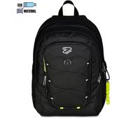 Zaino Scuola Seven Doppio Scomparto Tech Line Nero - Novità 2026/2027