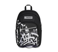 Seven Zaino Scuola Dual GOLDEN PAINT, Doppio Scomparto, Nero, 32 L, Multifunzione, Tasca attrezzata, Tasca laterale porta borraccia, Scomparto porta pc, Scuola media e superiore, Bambini, Ragazzi