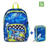 Zaino Scuola Seven SJ Doppio Scomparto Ever Skate Boy + Astuccio 3 zip SJ