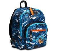 Zaino Scuola SJ Ever - Blu Boy Ragazzo - Doppio Scomparto - Tasca porta borraccia