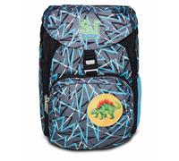 SJ GANG STYLE JAM GANG Zaino Scuola Microlight, Unisex-Bambini e Ragazzi, Monoscomparto Capiente, Tasca Porta Borraccia, Spallacci Imbottiti, 27 x 38 x 19 cm, capacita': 21 LT, Nero