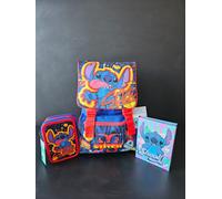 ZAINO SCUOLA STITCH CON ASTUCCIO DIARIO SET 3 PEZZI ELEMENTARE PROMOZIONE