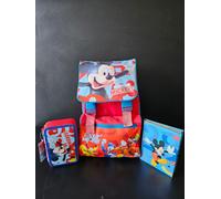 ZAINO SCUOLA TOPOLINO CON ASTUCCIO DIARIO SET 3 PEZZI ELEMENTARE PROMOZIONE