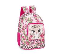 WWF - Zaino Scuola Ufficiale WWF, 2 Ampi Vani, 1 Tasca Frontale, 2 Tasche Laterali n Rete, Spallacci Imbottiti, Retro e Fondo Termoformati, Chiusure a Zip, 32x43Hx23cm