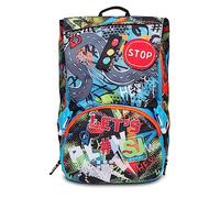 SJ Gang, Zaino Scuola SJ GANG, Zaino Estensibile Big RUSHPACK, Multicolore, Doppio Scomparto, Zaino Scuola e Tempo libero