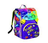 Seven Inside Out 2 Zaino Doppio Scomparto Estensibile,Viola, Maxi Capienza, Schienale Preformato, Zaino Scuola Elementare e Media, Bambina e Ragazza
