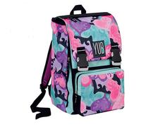 ZAINO SDOPPIABILE BIG MURALES YUB GIRL VERDE ACQUA RAGAZZE SCUOLA